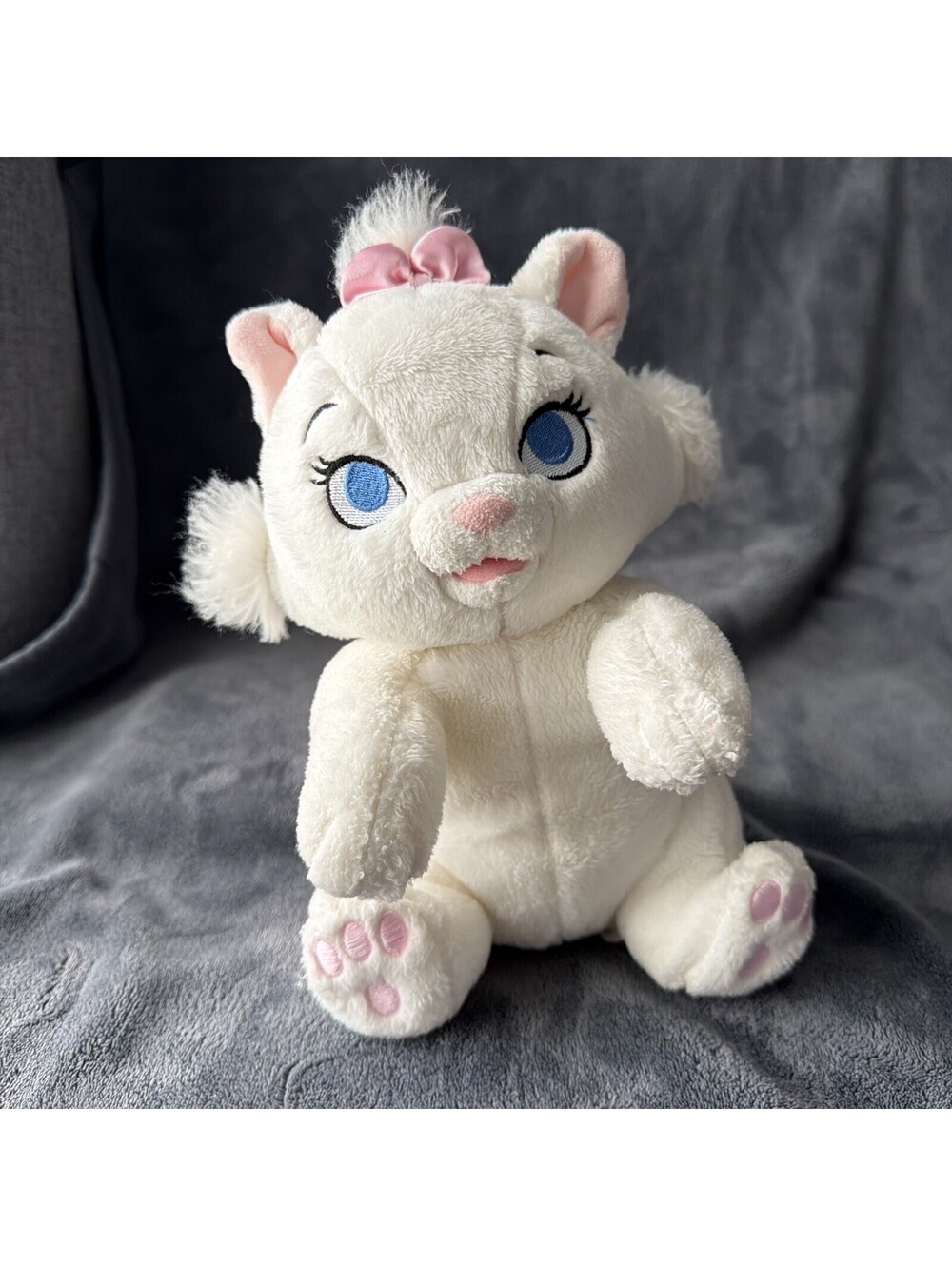 Disney Babies The Aristocats Marie Plush White Kitty Cat Stuffed Animal Toy 10”